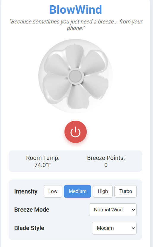 BlowWind game screenshot